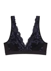 Wacoal Instant Icon Black Lace Soft-cup bra - XL XL