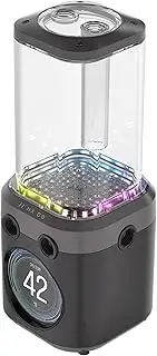 CORSAIR iCUE Link XD6 RGB Elite LCD Pump/Container Unit - FlowDrive Max Pump, 480x480 IPS LCD Screen, Integrated Temperature Sensor, 22 Addressable RGB LEDs - Steel Grey