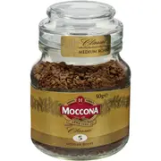 Moccona Freeze Dried Instant Coffee Classic Medium Roast 50g