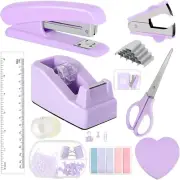 Mini Office Supply Kit, Mini Desktop Office Stationery Includes Stapler, Mini St