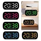 LED Digital Alarm Clock 5 Level Adjustable Light for Office NightStand Shelf