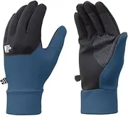 [THE NORTH FACE] E-Tip Gloves, Unisex, Fleece, Cold Protection, Smartphone Compatible, Touch Panel Compatible, Midnight Petrol, XS