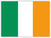 10 x Irish Flag Stickers - Ireland Stickers - for Cars, Laptop, Windows, Luggage (7.4 x 5.2 cm)