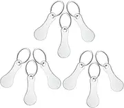SEWACC 9pcs Stainless Steel Shopping Cart Tokens with Key Rings Trolley Release Key for Effortless Grocery Shopping User Friendly Design for Men Women