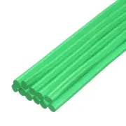 12pcs Mini Hot Glue Sticks for Glue Gun 0.27"x8" Transparent Green