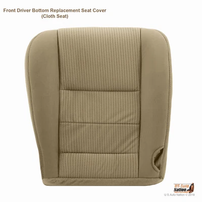2008 09 2010 Ford F350 XLT 4X4 2WD FX4 Front Driver Bottom Cloth Seat Cover TAN