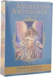 Haowecib Angels of Abundance Oracle Cards - 44 Exquisite Light Weight Small Size Tarot Card Deck, Safe and Eco-Friendly, Easy to Carry, Stable and Durable