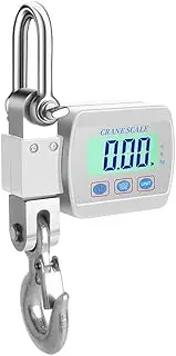 [RUNCFB] L Digital Display Crance Scale 0.05-500kg Portable Industrial Electronic Heavy Duty Weight Hook Crane with Unit Change Function/133 (Color : White)