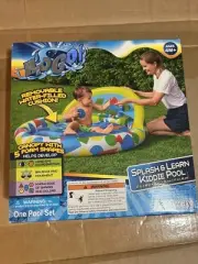 H2OGO Splash & Learn Inflatable Kiddie Pool 47in x 46in x 18in