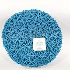 Sigrid Olsen 100% Paper Placemats 15” Round Set Of 8 Blue New