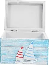 TEHAUX Small Treasure Box: Wooden Storage Box - Trinket Organizer For - Small Decorative Chest For Jewelry Keepsakes And Display
