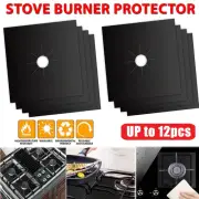 12x Stove Top Covers Reusable Non-stick Foil Gas Range Burner Protector Liner