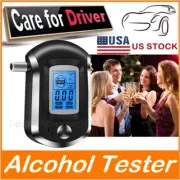 Alcohol Breathalyzer Police Digital Breath Analyzer Tester LCD Test Detector