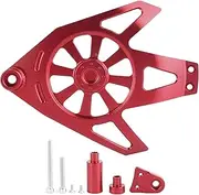 Motorcycle Engine Guard Cover Crash Slider Stator Guard CNC Aluminum Alloy Durable Protection Fit NVX Aerox 155 2015 2019 (Red)