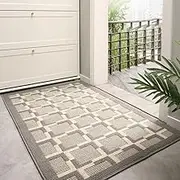 Door Mat, Indoor Outdoor Door Mats, Non-Slip, Dirt Resist, Low-Profile Entrance Mat for Home, Garden, Garage(Morocco,24" x 36")