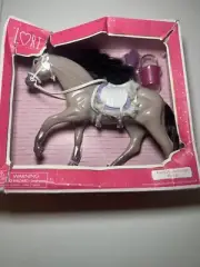 NIB LORI By Our Generation Grey Andalusian Horse + Accessories For 6" Doll New