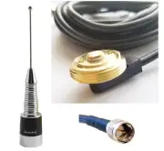 Antenna UHF 450-470 3dBd Hole Mount miniUHF for Mobile Motorola Radio NMO Spring