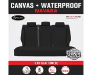 Nissan Navara D23 NP300 Dual Cab 2017-2020 TRADIES Rear Black Canvas Seat