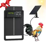 Automatic Chicken Coop Door LCD Battery Solar Powered Timer Light