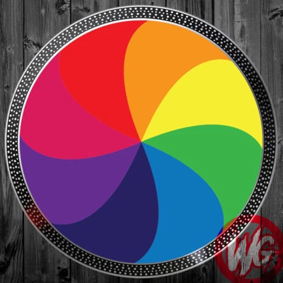 ONE DJ Turntable Slipmat 12 inch - LOLLI SLIPMAT color rainbow *FAST SHIPPING