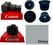 X36 HD FISHEYE + MACRO LENS FOR CANON REBEL EOS SL1 SL2 T3 T3I T4 T5 T6 7D 6D
