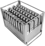 Metal Popsicle Moulds, 75ml Stainless Steel Ice Cream Moulds, 40Pcs Ice Lolly Models, Ice Bar Makers, Food Class Silver Ice Mould for Home, Business, Industry