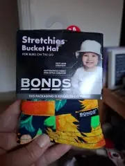 BNWT Baby's Bonds Stretchies Summer Bucket Hat Size M 00-0 pick up avail