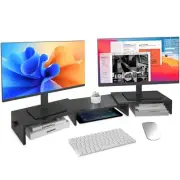 Dual Monitor Stand Riser for 2 Monitors，Desktop Monitor Stand with Adjustable...
