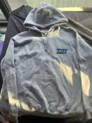 Zeta Beta Tau Gray Hoodie w/Embroidered Letters sz Medium