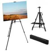 Painting Easel Stand, 4 Pack 21" to 61" Adjustable Aluminum Metal Tripod Black