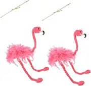 Kisangel 2pcs Flamingo Marionette Puppets Animal String Puppet Show Props for Family Fun and Emotional Expression Lightweight Safe Materials for Lasting Use