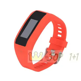 shell++Garmin 佳明 vivosmart HR 表帶 腕帶 運動錶帶 一體表帶 矽膠 防水 替換帶 純色 舒適