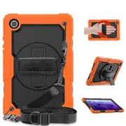 MCC Shockproof Samsung Galaxy Tab A8 10.5" 2022 Strap Case Cover X200 X205 [Orange]