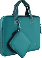 Laptop Sleeve 14 Inch with Small Pocket, Neoprene Computer Bag, Compatible with MacBook Pro 14 Inch M4/M3/M2/M1 (2025-2021), MacBook Air/Pro 13 Inch and Most 14 Inch Laptops, Dark Green