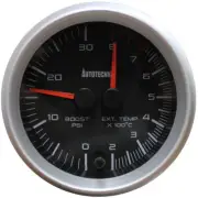 Autotecnica dual boost gauge black for Holden Colorado RC 4JJ1 3.0 DI