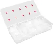 Ipetboom 1000pcs False Nail Tips Elegant Toenails Fingernail Clear Fake Nails False Nails Fake Nail Tablet Nail Accessories Manicure Tool