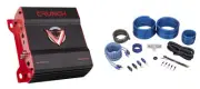 Crunch DR-2125.2D 2125 Watt Car Stereo 2-Channel Amplifier Class D+Amp Kit