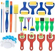 Paint Sponges for Boys and Girls Boys and Girls Sponge Brush Set Textas Boy Girl Craft Painting Set Safe Odorless Creative Toys