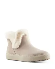 Cougar Women's Duffy Polar Plush Waterproof Suede Booties