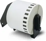 BETCKEY - 1 Roll DK-22205 Continuous Labels (Paper) Compatible with Brother, 62 mm x 30.48 m, 1 Label for Brother QL Label Printers