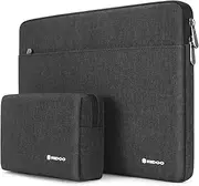 NIDOO 14 inch Laptop Sleeve Case Water Resistant Notebook Bag Protective for 15" Surface Laptop 3 4/14" Chromebook 3/14" ThinkPad P14s T14 T14s L14 Gen 2/14" Acer Chromebook Spin 514, Dark Grey