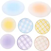 IWOWHERO Compact Mirror for Purse 8pcs Makeup Mirror Set Mini Travel Daily Use Round Simple Generous Design Student-Friendly