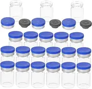 NOLITOY 20pcs Small Glass Vials with Sealed Lids Leakproof Test Tubes for Experiments Hospitals Analysis Reusable Containers for Versatile Sample Storage
