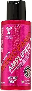 MANIC PANIC Hot Hot Pink Amplified Semi-Permanent Hair Dye - Medium Pink Color - Glows in Blacklight - Vegan, PPD & Ammonia Free