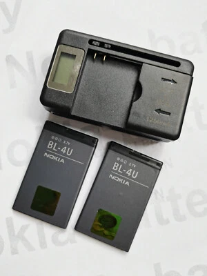 BL-4U battery + LCD universal charger for NOKIA C5-03 E66 5250 8800A 210 2060