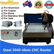 Steel 4axis 3040 CNC Router 2200W USB Mach3 Engraving Cutting Carving Machine AU