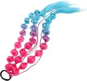 FOMIYES Colored Hair Extensions Lightweight Rainbow Bubble Ponytail Extensions with Seamless Hair Bands for Parties Festivals and Cosplay Celebrations