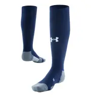 Under Armour, UA Soccer Over the Calf Socks Navy Mens 8.5-13 Womens 10-14.