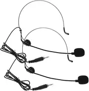 jojofuny Microphone Headset for Teachers Portable 3.5mm Headset Mic Wearable Ear Microphone Recording Stage Voice Amplifier