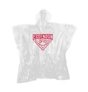AFL Poncho - Essendon Bombers - Plastic Rain Coat - OSFM